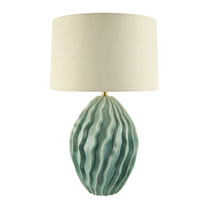   Modern European furniture - Green Relief Ceramic Table Lamp - www.oroa.com | Oroa.com