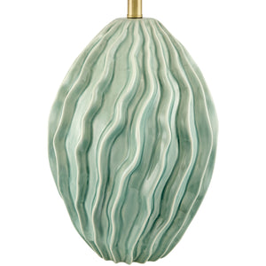   Modern European furniture - Green Relief Ceramic Table Lamp - www.oroa.com | Oroa.com