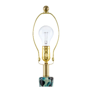   Modern European furniture - Painted Blue Glass Table Lamp - www.oroa.com | Oroa.com