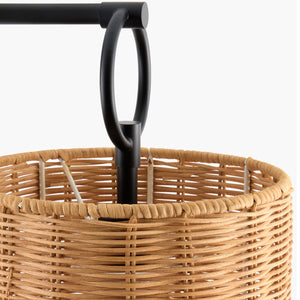   Modern European furniture - Drum Rattan Shade Wall Lamp - www.oroa.com | Oroa.com