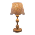 Modern European furniture - Seagrass Shade Rubberwood Table Lamp - www.oroa.com