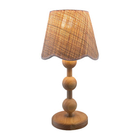 Modern European furniture - Seagrass Shade Rubberwood Table Lamp - www.oroa.com
