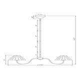 Modern European furniture - Pleated Linen 3-Light Chandelier - www.oroa.com