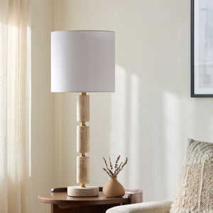   Stacked Marble Tube Table Lamp | Oroa.com