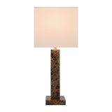 Modern European furniture - Square Brush Marble Table Lamp - www.oroa.com