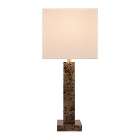 Modern European furniture - Square Brush Marble Table Lamp - www.oroa.com