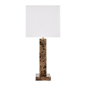   Square Brush Marble Table Lamp | Oroa.com