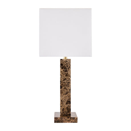Modern European furniture - Square Brush Marble Table Lamp - www.oroa.com