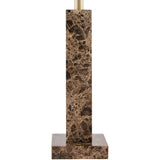 Modern European furniture - Square Brush Marble Table Lamp - www.oroa.com
