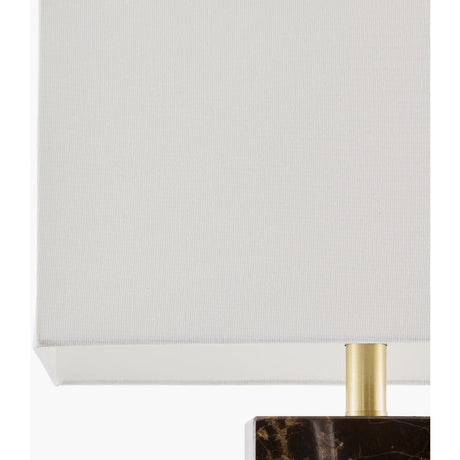 Modern European furniture - Rectangular Brushed Marble Table Lamp - www.oroa.com