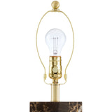 Modern European furniture - Rectangular Brushed Marble Table Lamp - www.oroa.com