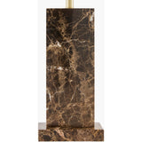 Modern European furniture - Rectangular Brushed Marble Table Lamp - www.oroa.com
