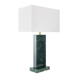 Modern European furniture - Rectangular Brushed Marble Table Lamp - www.oroa.com