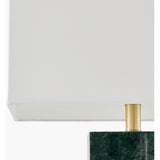 Modern European furniture - Rectangular Brushed Marble Table Lamp - www.oroa.com