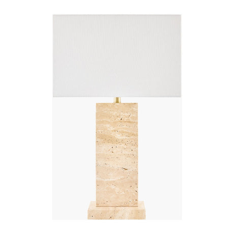 Modern European furniture - Rectangular Brushed Marble Table Lamp - www.oroa.com