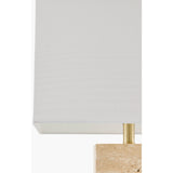 Modern European furniture - Rectangular Brushed Marble Table Lamp - www.oroa.com