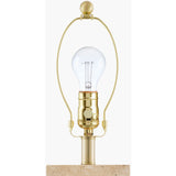 Modern European furniture - Rectangular Brushed Marble Table Lamp - www.oroa.com