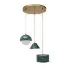 Stone Shade 3-Light Chandelier | Kuda Home Marzia