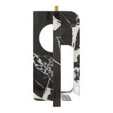 Modern European furniture - Geometrical Black Marble Table Lamp - www.oroa.com