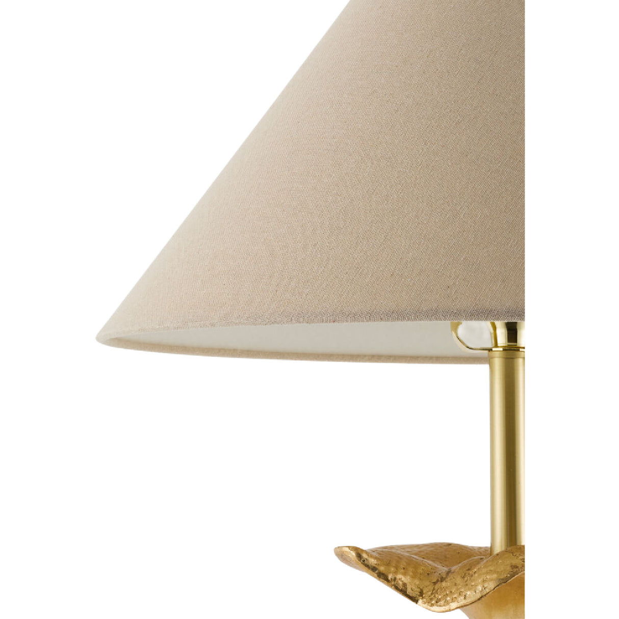   Beige Linen Empire Table Lamp | Oroa.com