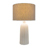 Modern European furniture - Crackle White Ceramic Table Lamp - www.oroa.com
