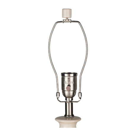 Modern European furniture - Crackle White Ceramic Table Lamp - www.oroa.com