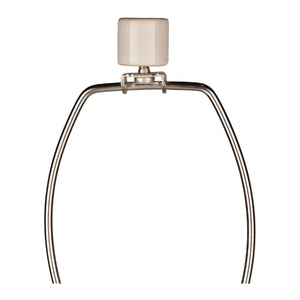   Crackle White Ceramic Table Lamp | Oroa.com