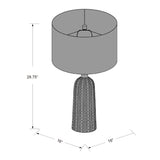 Modern European furniture - Crackle White Ceramic Table Lamp - www.oroa.com