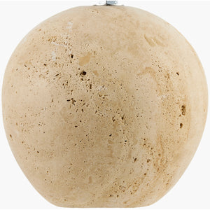   Modern European furniture - Brown Travertine Linen Table Lamp - www.oroa.com | Oroa.com