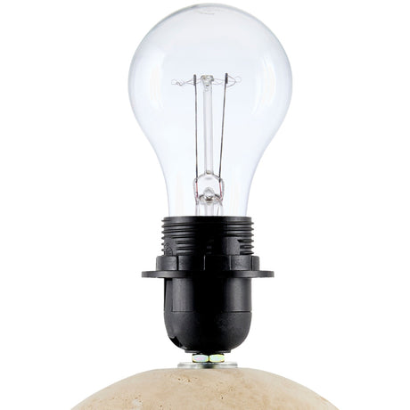 Modern European furniture - Travertine Pleated Linen Table Lamp - www.oroa.com