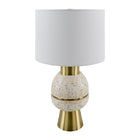 Modern European furniture - Textured Stacked Base Table Lamp - www.oroa.com