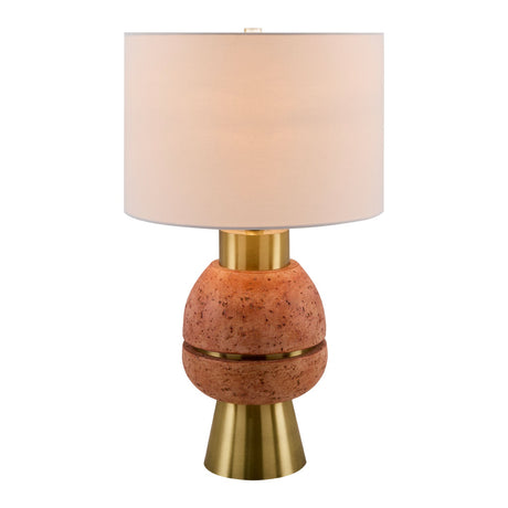 Modern European furniture - Textured Stacked Base Table Lamp - www.oroa.com
