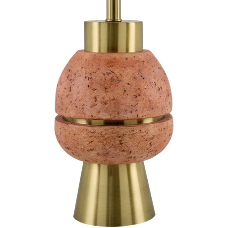 Modern European furniture - Textured Stacked Base Table Lamp - www.oroa.com