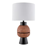 Modern European furniture - Brown Stacked Base Table Lamp - www.oroa.com