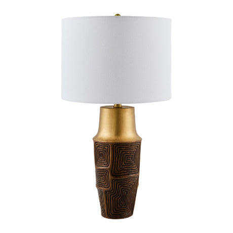 Modern European furniture - Painted Gold Accent Table Lamp - www.oroa.com