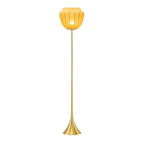 Modern European furniture - Yellow Linen Accent Floor Lamp - www.oroa.com