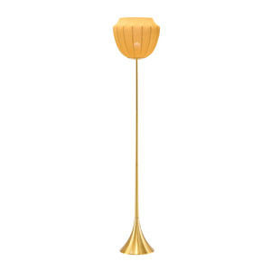   Modern European furniture - Yellow Linen Accent Floor Lamp - www.oroa.com | Oroa.com