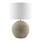 Modern European furniture - Rounded Carved Ceramic Table Lamp - www.oroa.com