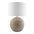 Modern European furniture - Rounded Carved Ceramic Table Lamp - www.oroa.com