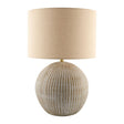 Modern European furniture - Rounded Carved Ceramic Table Lamp - www.oroa.com