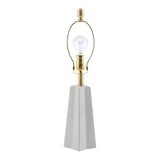 Modern European furniture - Faceted Ceramic Accent Table Lamp - www.oroa.com