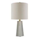 Modern European furniture - Faceted Ceramic Accent Table Lamp - www.oroa.com