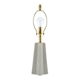 Modern European furniture - Faceted Ceramic Accent Table Lamp - www.oroa.com