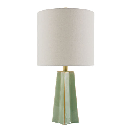Modern European furniture - Faceted Ceramic Accent Table Lamp - www.oroa.com