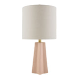 Modern European furniture - Faceted Ceramic Accent Table Lamp - www.oroa.com
