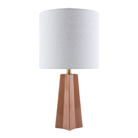 Modern European furniture - Faceted Ceramic Accent Table Lamp - www.oroa.com