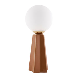   White Glass Globe Table Lamp | Oroa.com