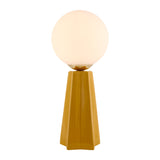 Modern European furniture - White Glass Globe Table Lamp - www.oroa.com