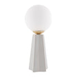 Modern European furniture - White Glass Globe Table Lamp - www.oroa.com