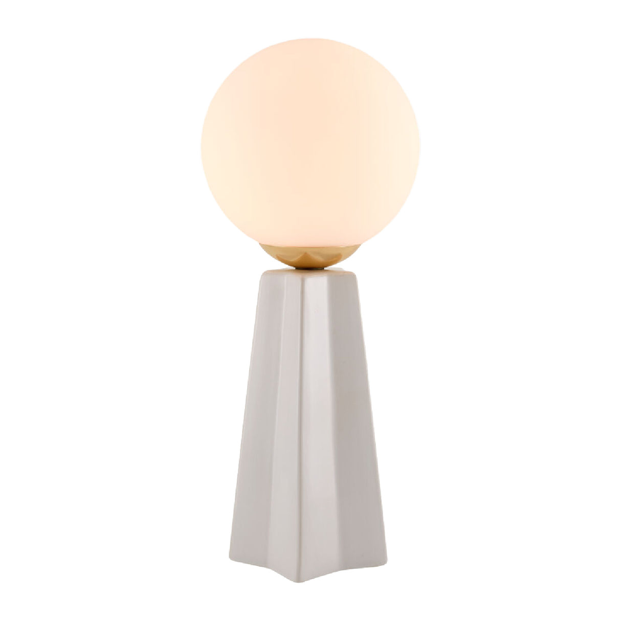   White Glass Globe Table Lamp | Oroa.com